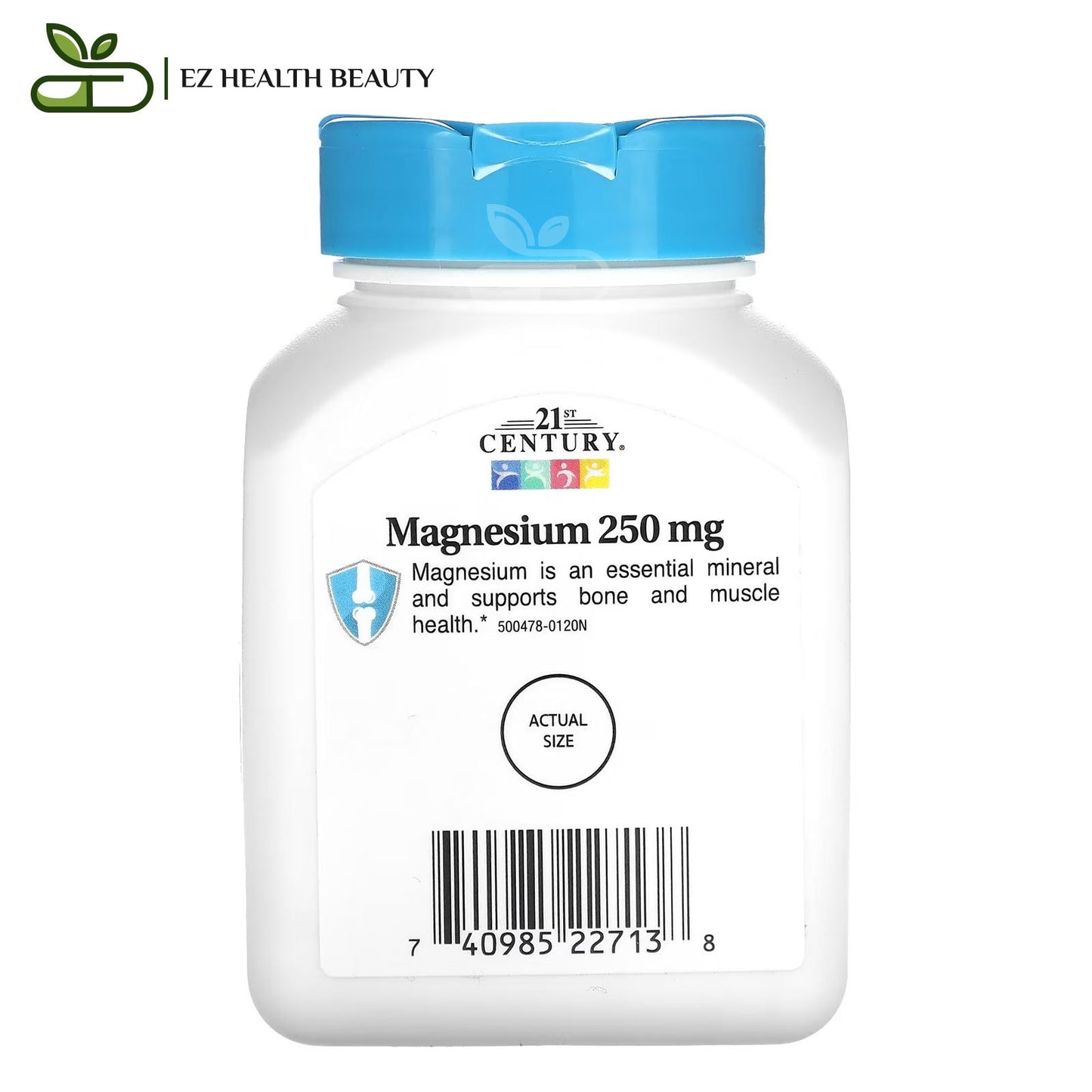 21st century magnesium 250 mg tablets for bone and muscle health - 110 tablets