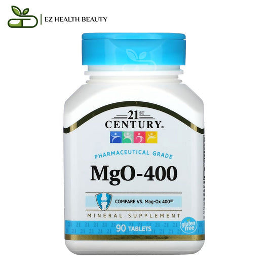 21st century mgo 400 mg tablets to increase energy - 90 tablets