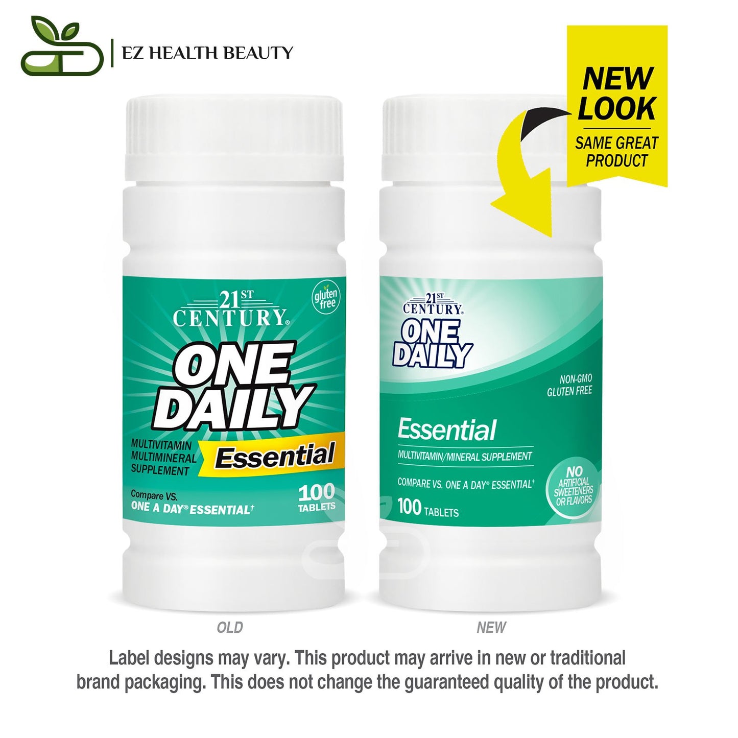 One Daily Essential For Body Health 21st Century 100 Tablets