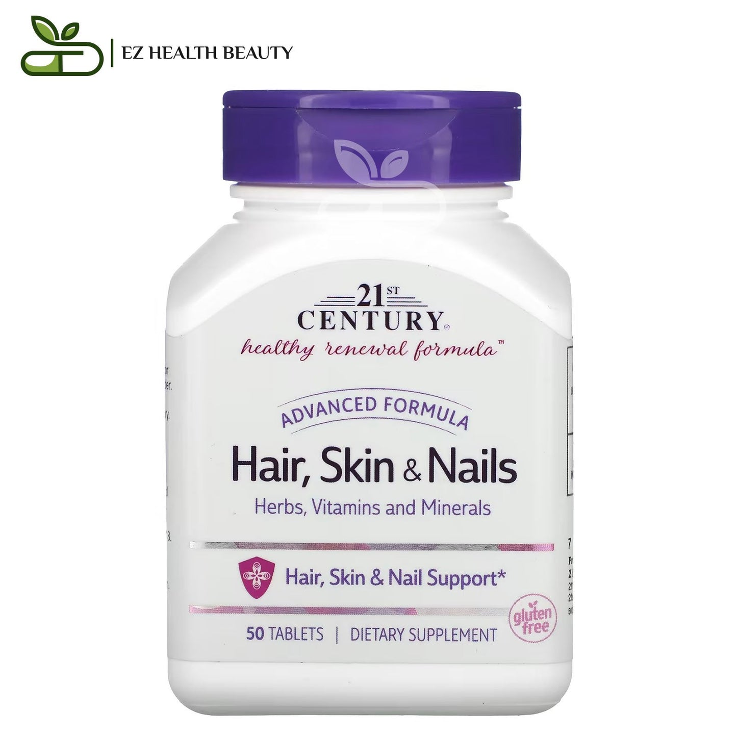 21st century hair skin and nails tablets for hair, skin and nails support - 50 tablets