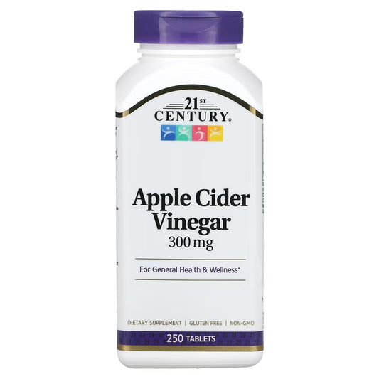 21 سنتري كبسولات خل التفاح للتنحيف 21st century apple cider vinegar عدد 250 كبسولة كبسولات apple cider vinegar