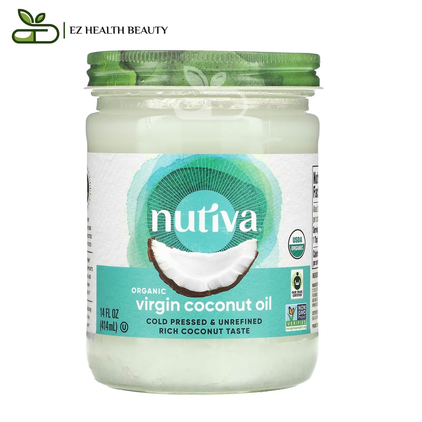 Nutiva Organic Virgin Coconut Oil 414 ML