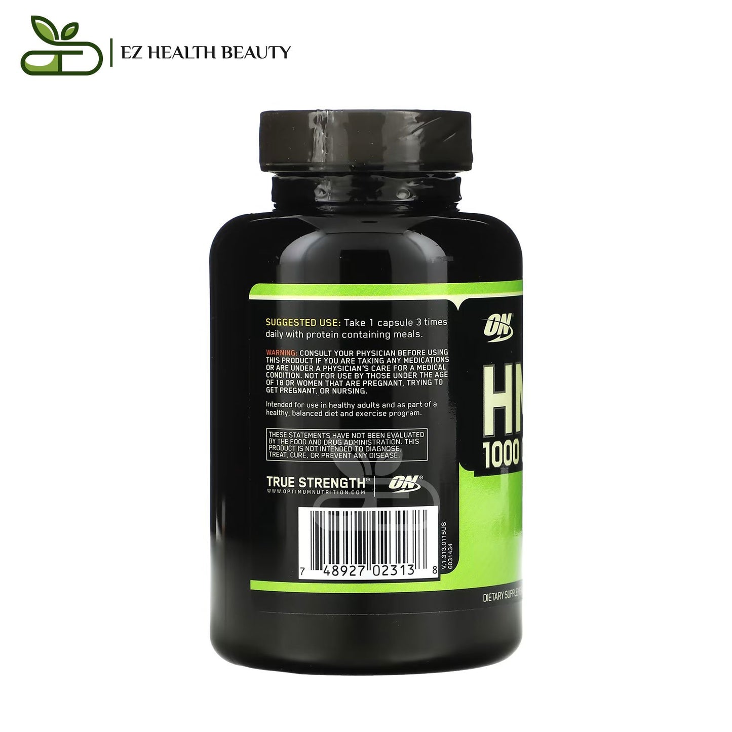 أوبتيموم نيوتريشن مكمل إتش إم بي 1000 مجم 90 كبسولة | HMB 1000 Caps - 90 Capsules - Optimum Nutrition