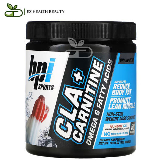 BPI Sports CLA with Carnitine Fat Burner In Rainbow Ice flavor 350 GM