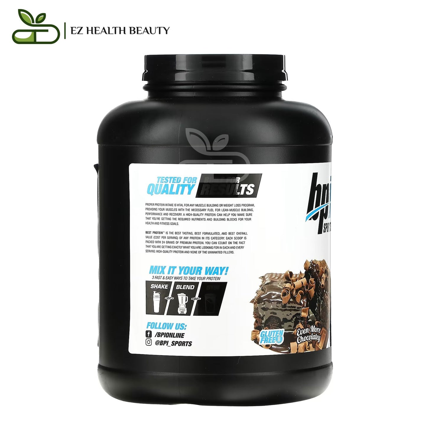 BPI Sports Best Protein Advanced 100% Protein Formula Chocolate Brownie 2,329 GM