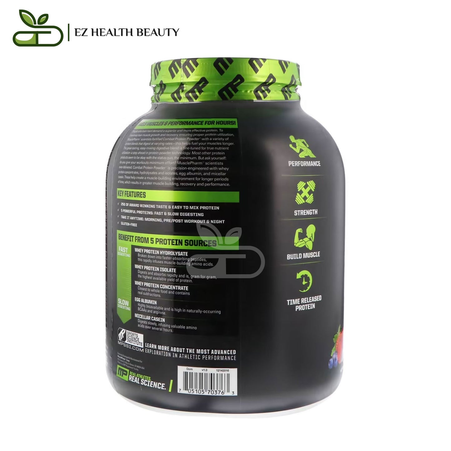 Musclepharm Combat Protein Powder Triple Berry 1814