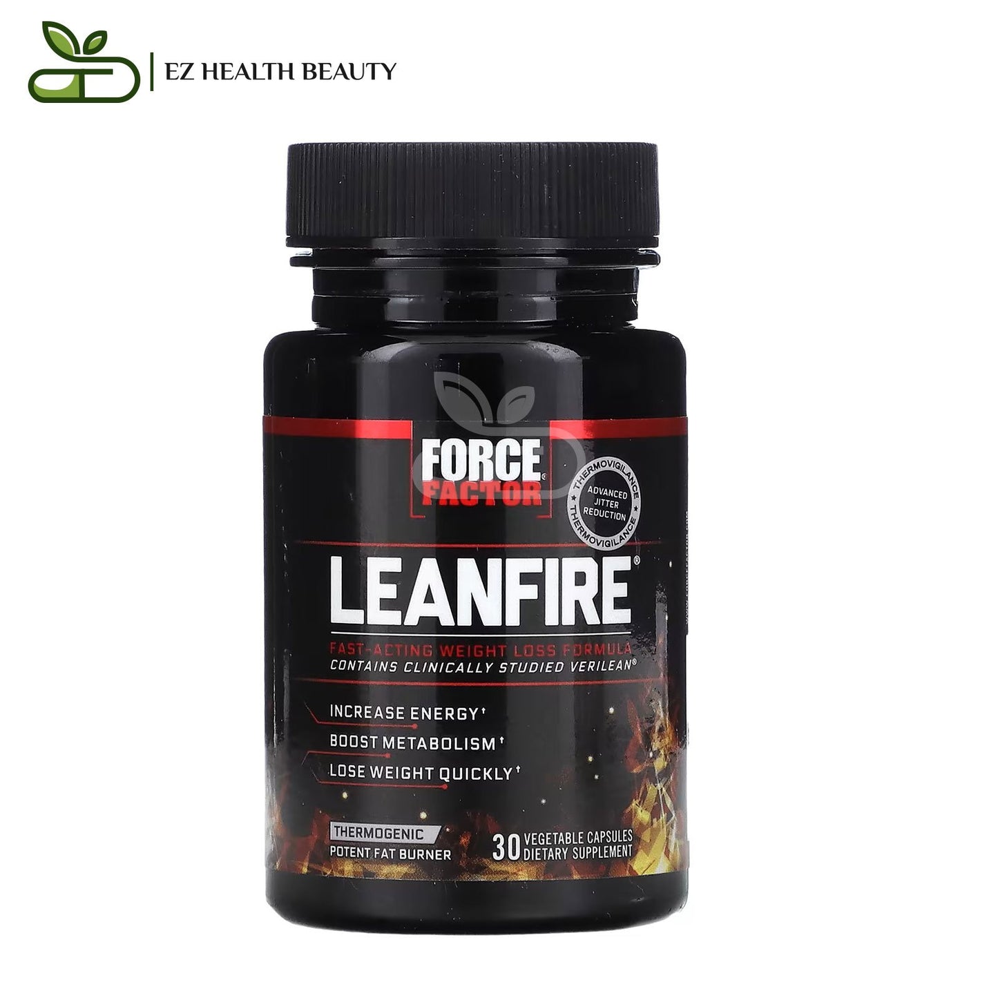 فورس فاكتور Leanfire تركيبة فقدان الوزن سريعة المفعول 30 كبسولة نباتية