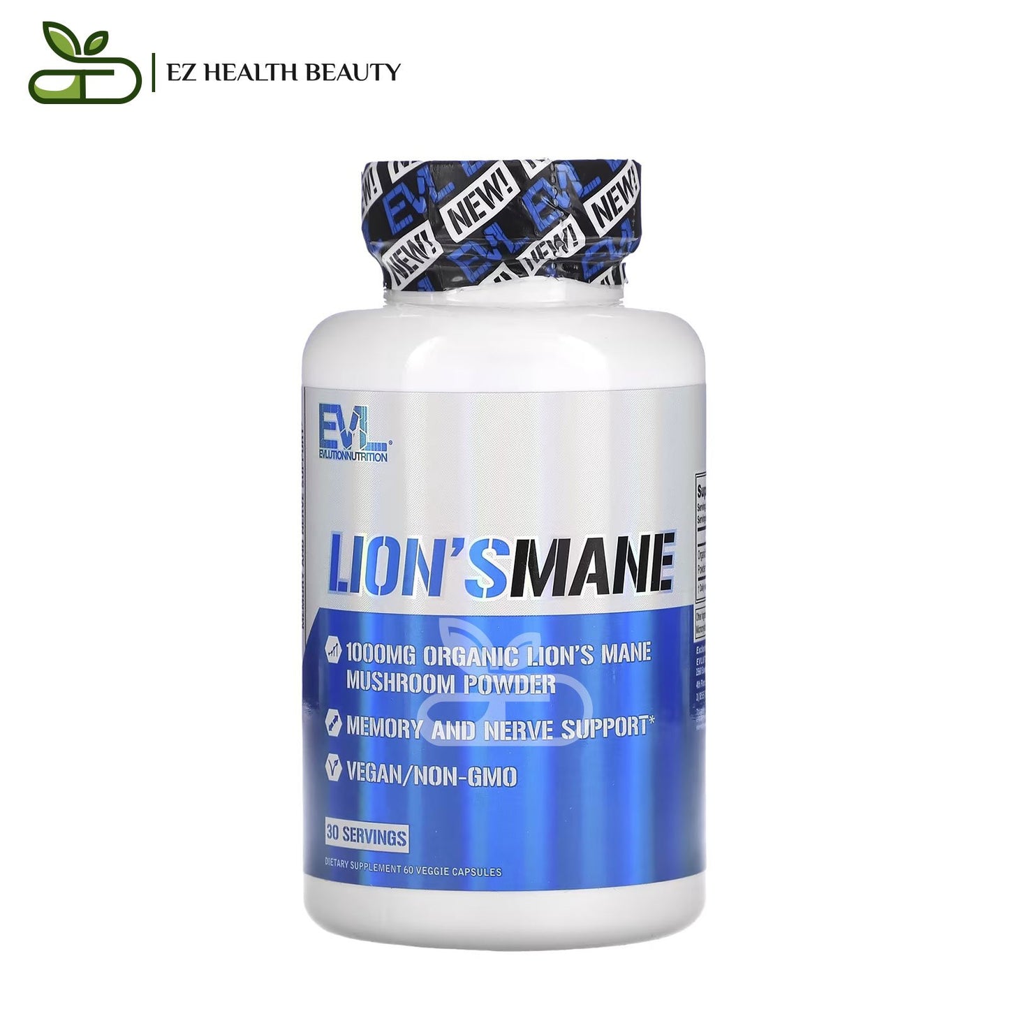 Evlution Nutrition Lion`s Mane 60 Veggie Capsules