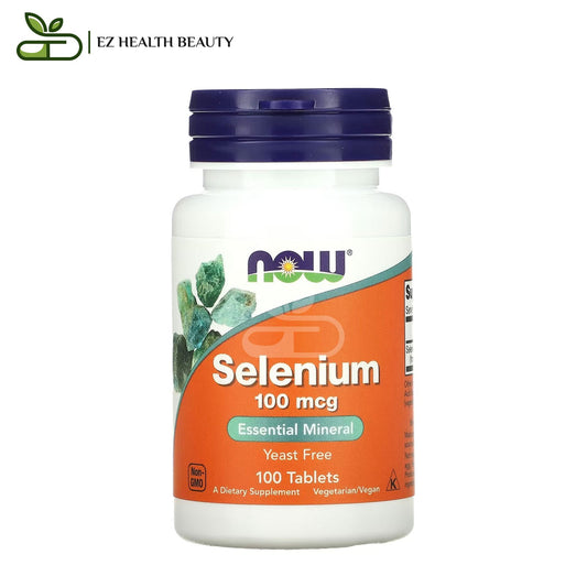 حبوب السيلينيوم ناو فودز مضاد للأكسدة 100 جم 100 قرصًا Selenium NOW Foods