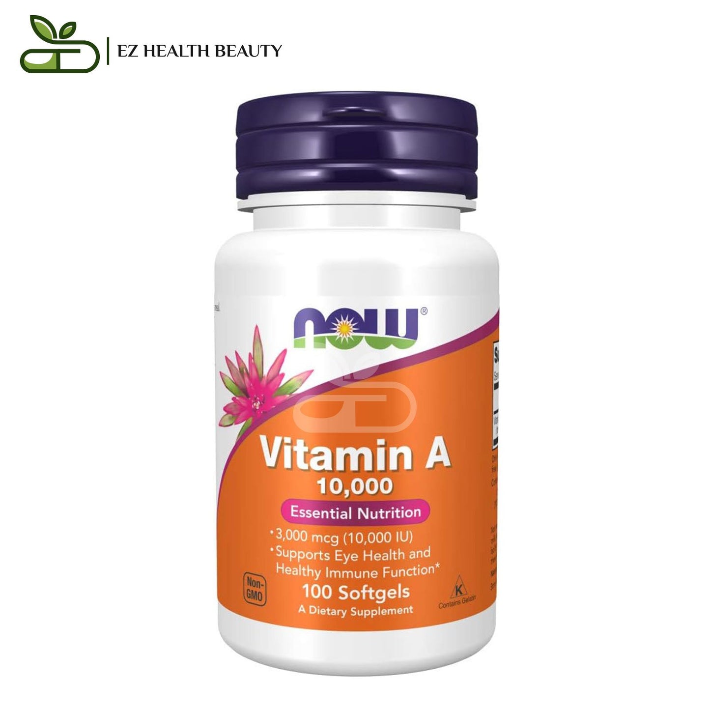 vitamin a supplements 10,000 IU For Immunity Now Foods 100 Soft Gels