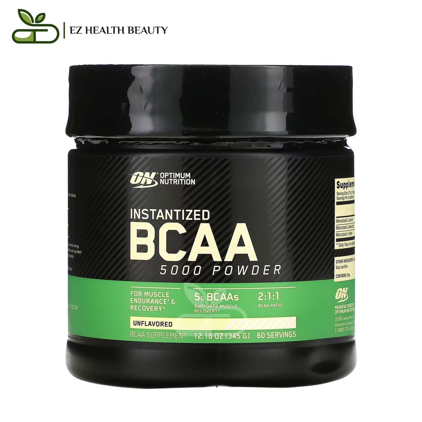 Instantized BCAA 5000 Powder Unflavored Optimum Nutrition - (345 g)