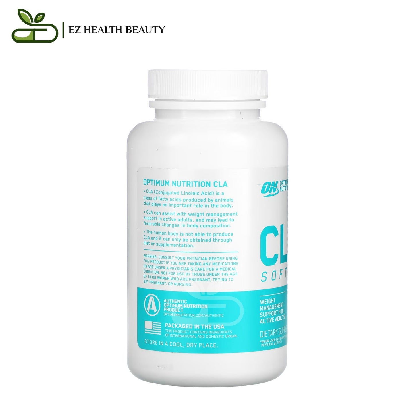 أوبتيموم نيوتريشن‏ (CLA) حمض اللينوليك المقترن 270 مليجرام 90 كبسولة هلامية | Optimum Nutrition CLA 750 mg 90 Softgels