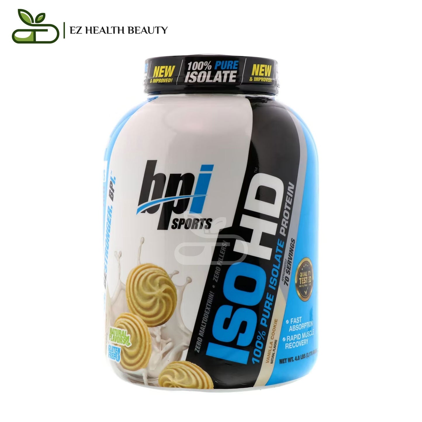 BPI Sports ISO HD Pure Isolate Protein Vanilla Cookie 2170 GM