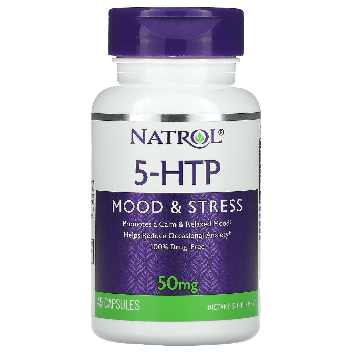 حبوب اتش تي بي 5 لتحسين الحالة المزاجية والإجهاد Natrol 5-htp capsules عدد 45 كبسولة