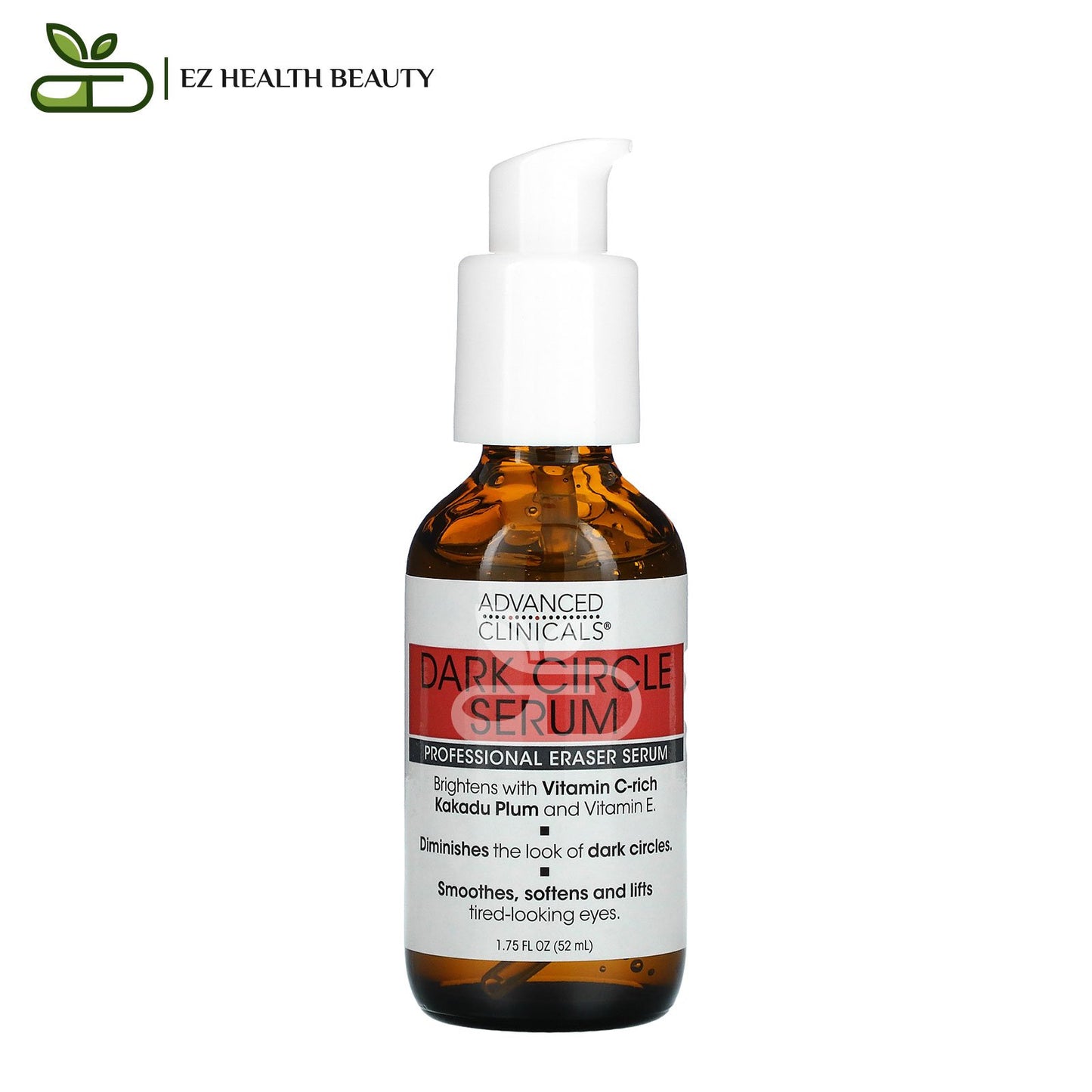 Dark Circle Serum To Lighten Dark Spots Under The Eyes Fragrance Free Advanced Clinicals 1.75 fl oz (52 ml)