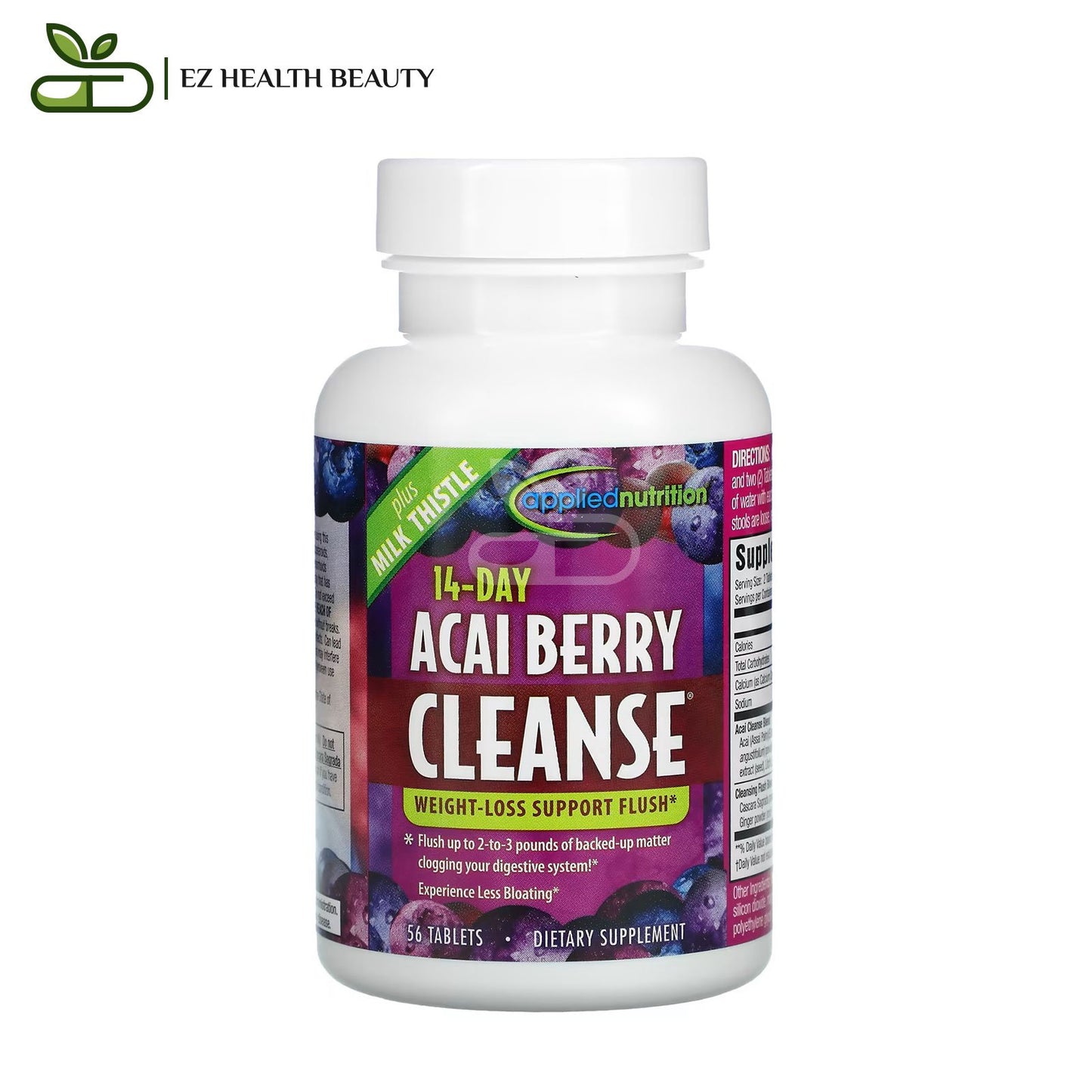 appliednutrition حبوب اساي بيري دايت مطهر في 14 يوماً، 56 حبة - Applied Nutrition 14-Day Acai Berry Cleanse, 56 Tablets