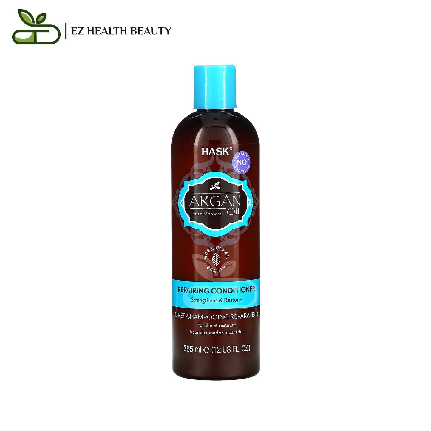 بلسم زيت الأرجان المغربي 355 مل | Hask Beauty, Argan Oil from Morocco, Repairing Conditioner