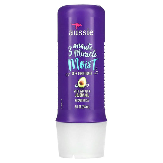 aussie بلسم الافوكادو والجوجوبا لترطيب الشعر في ثلاث دقائق 236 مل Miracle Curls aussie deep hydration