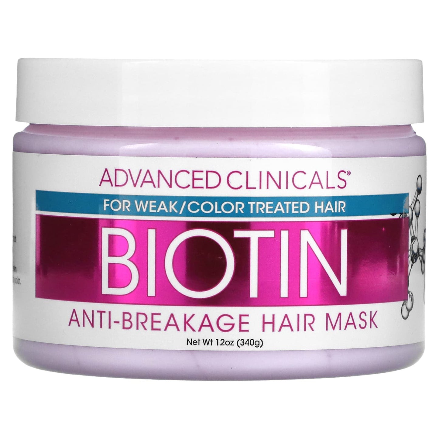 ماسك بيوتين للشعر ادفانسد كلينك أفضل ماسك اصلاح الشعر التالف 340 مل - Advanced Clinicals biotin hair repair