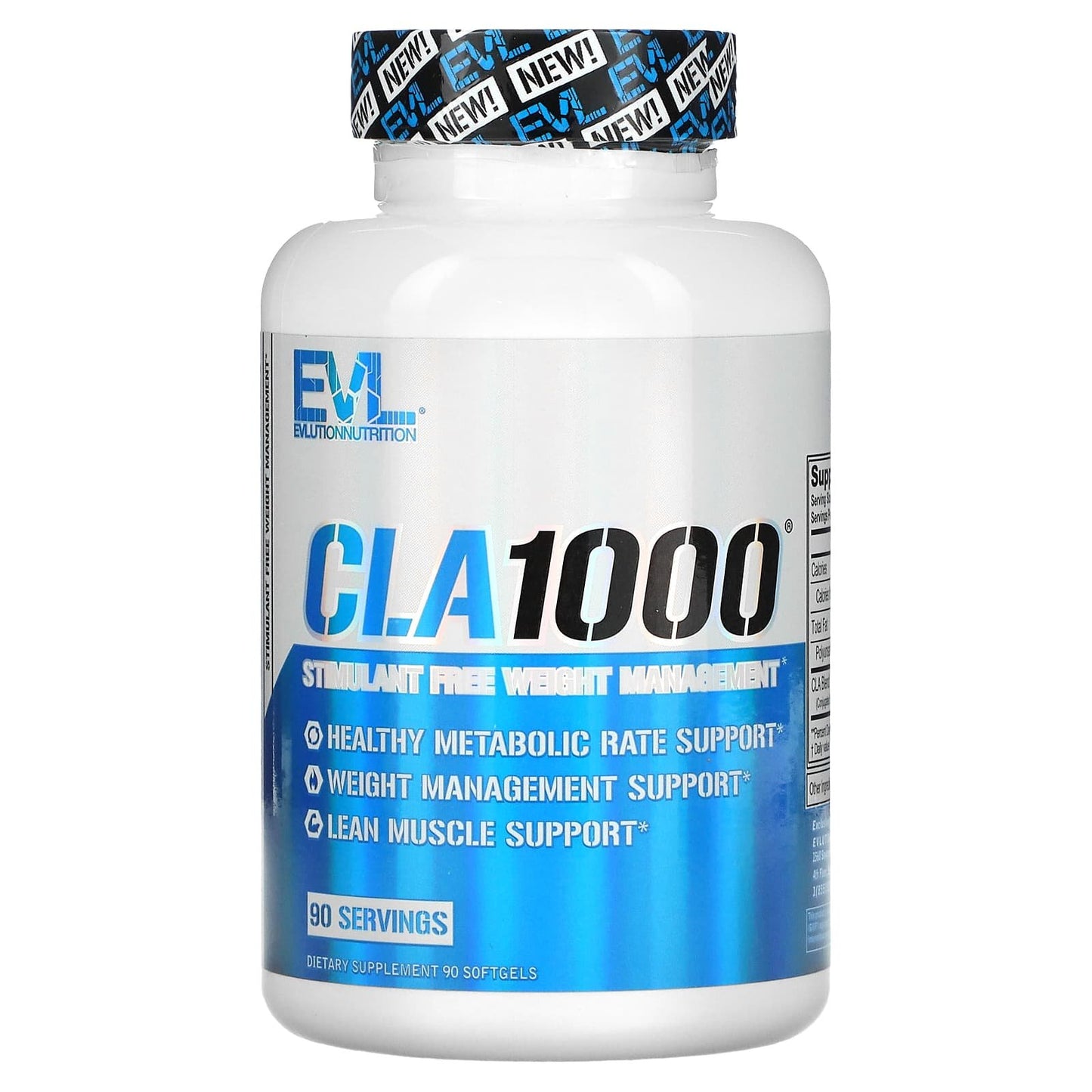 Evlution nutrition cla 1000  Stimulant Free Weight Management - 90 Softgels