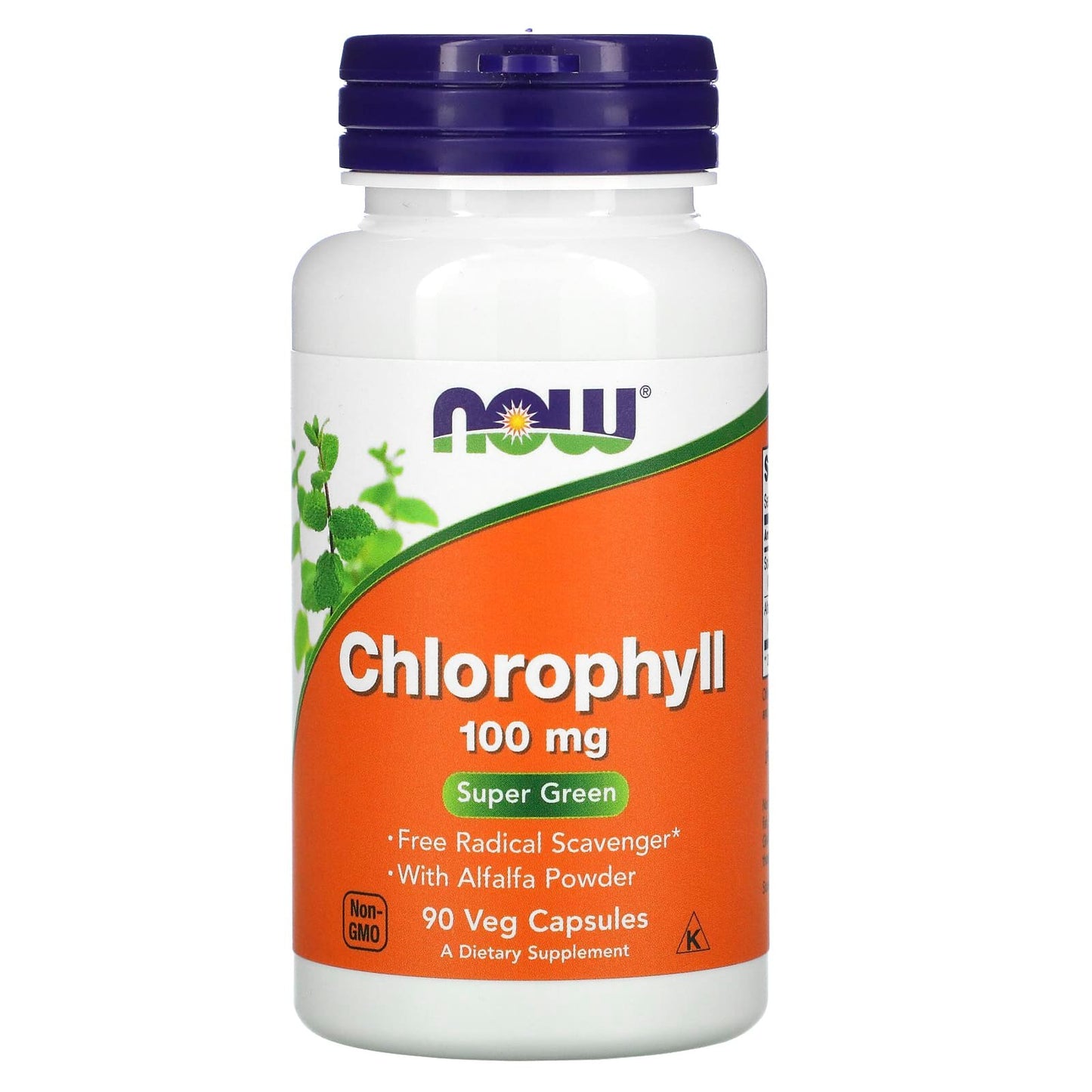 كبسولات الكلوروفيل لتطهير الجسم ناو فودز 90 كبسولة 100 ملجم - Chlorophyll NOW Foods