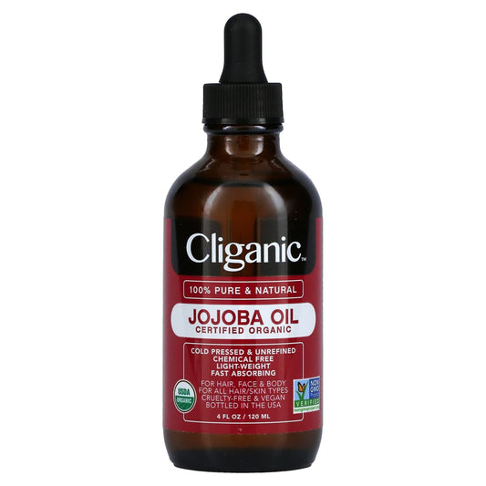 كليغانيك زيت الجوجوبا للشعر والبشرة والأظافر 120 مل cliganic jojoba oil