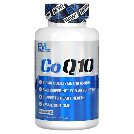 CoQ10 Capsules 100 mg EVLution Nutrition 60 Veggie