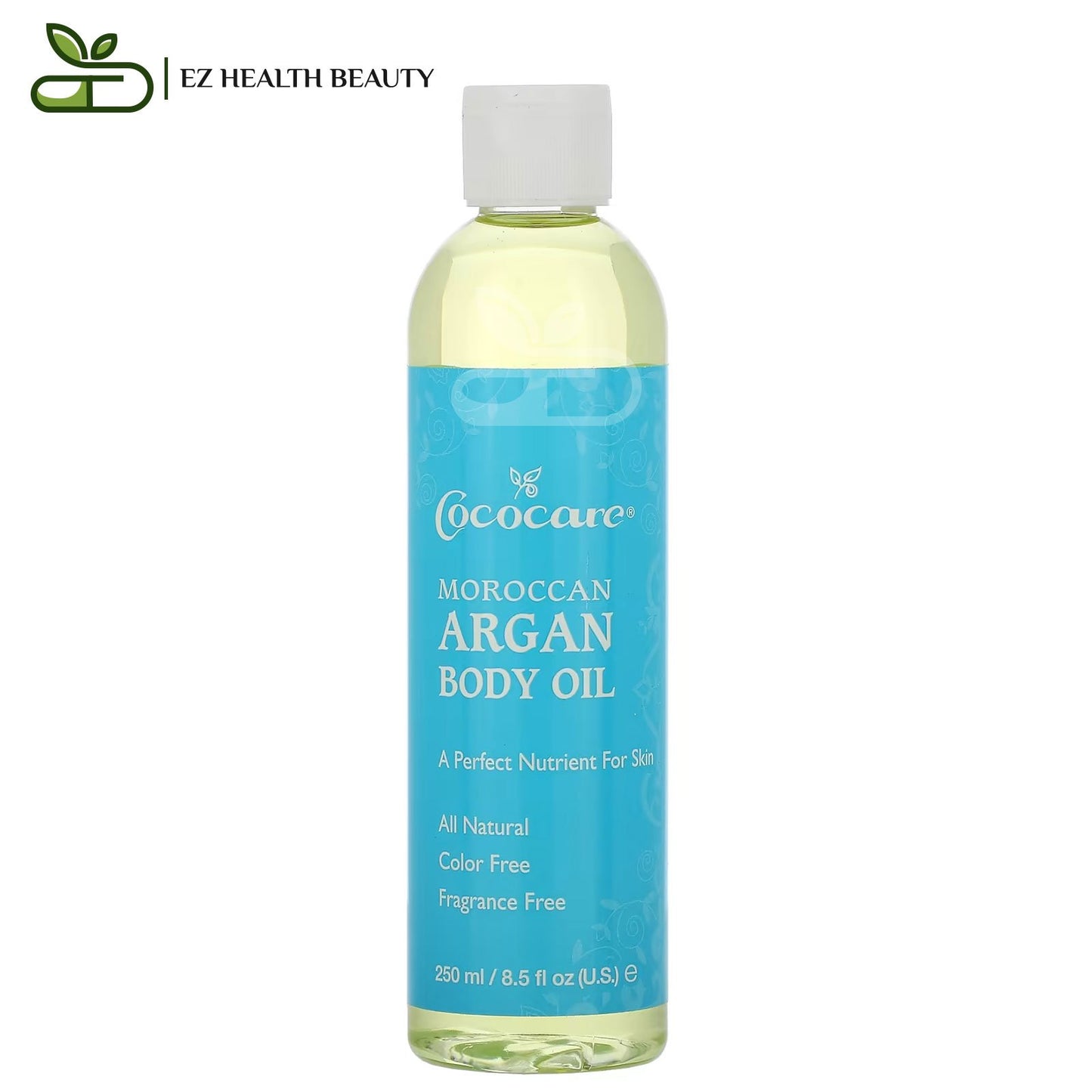 Cococare moroccan argan oil for body moisturizing and hydrating - 8.5 fl oz (250 ml)