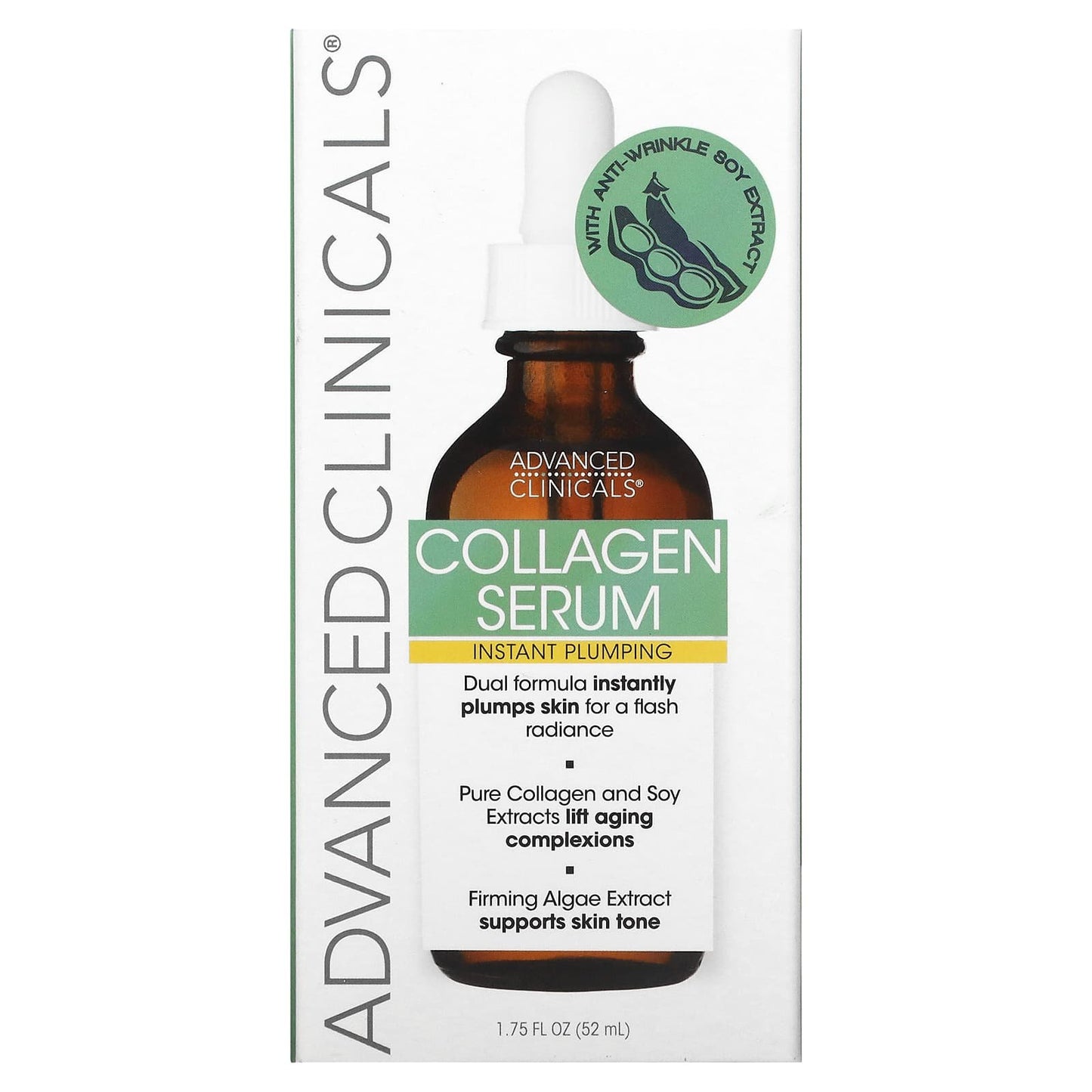 افضل سيروم كولاجين لنفخ الخدود أدفانسد كلينك 52 مل - Advanced Clinicals Collagen Serum