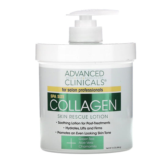 Advanced clinicals collagen skin rescue lotion 454 g