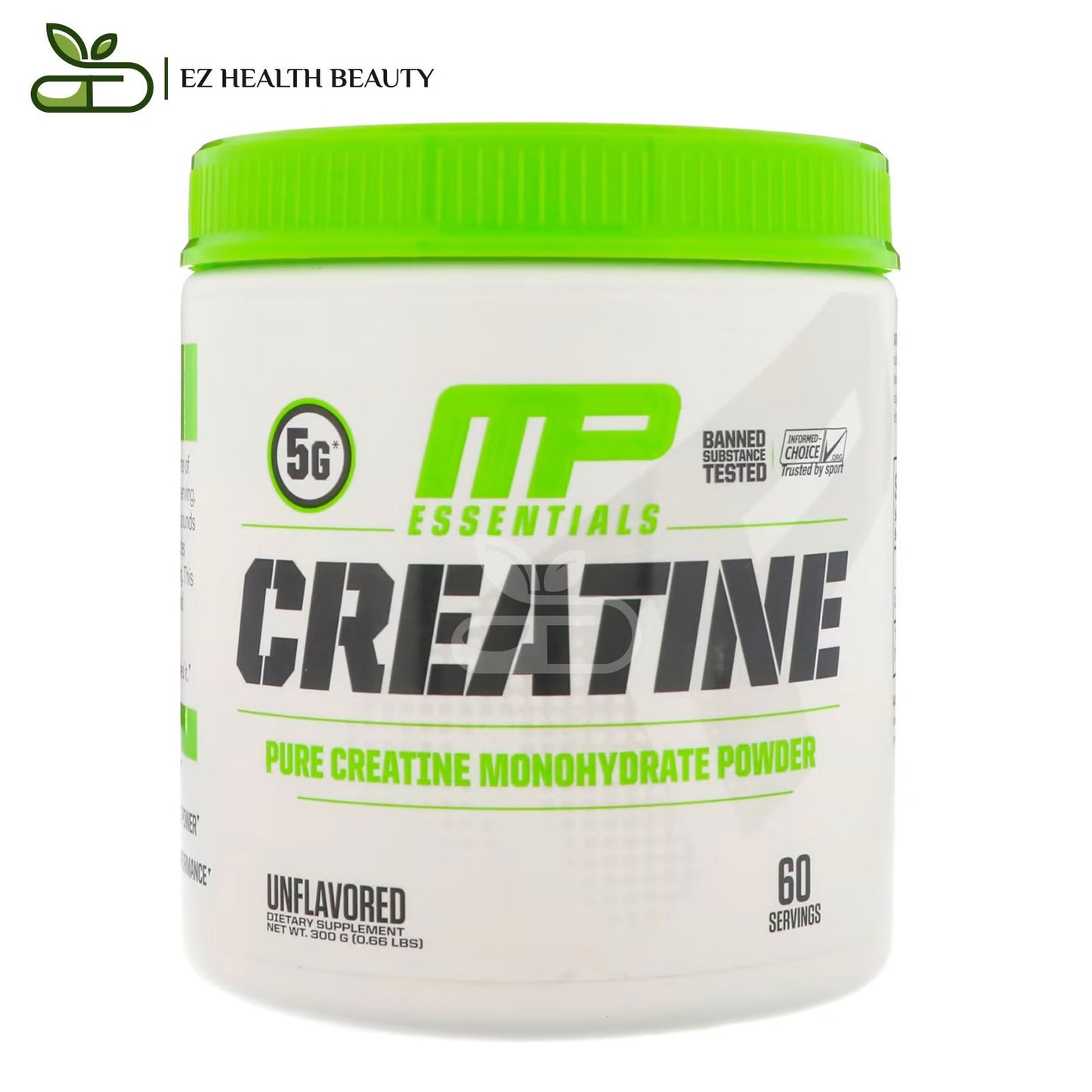 كرياتين مونوهيدرات لتحسين الأداء الرياضي خال من النكهات 300 جرامًا  Creatine Musclepharm