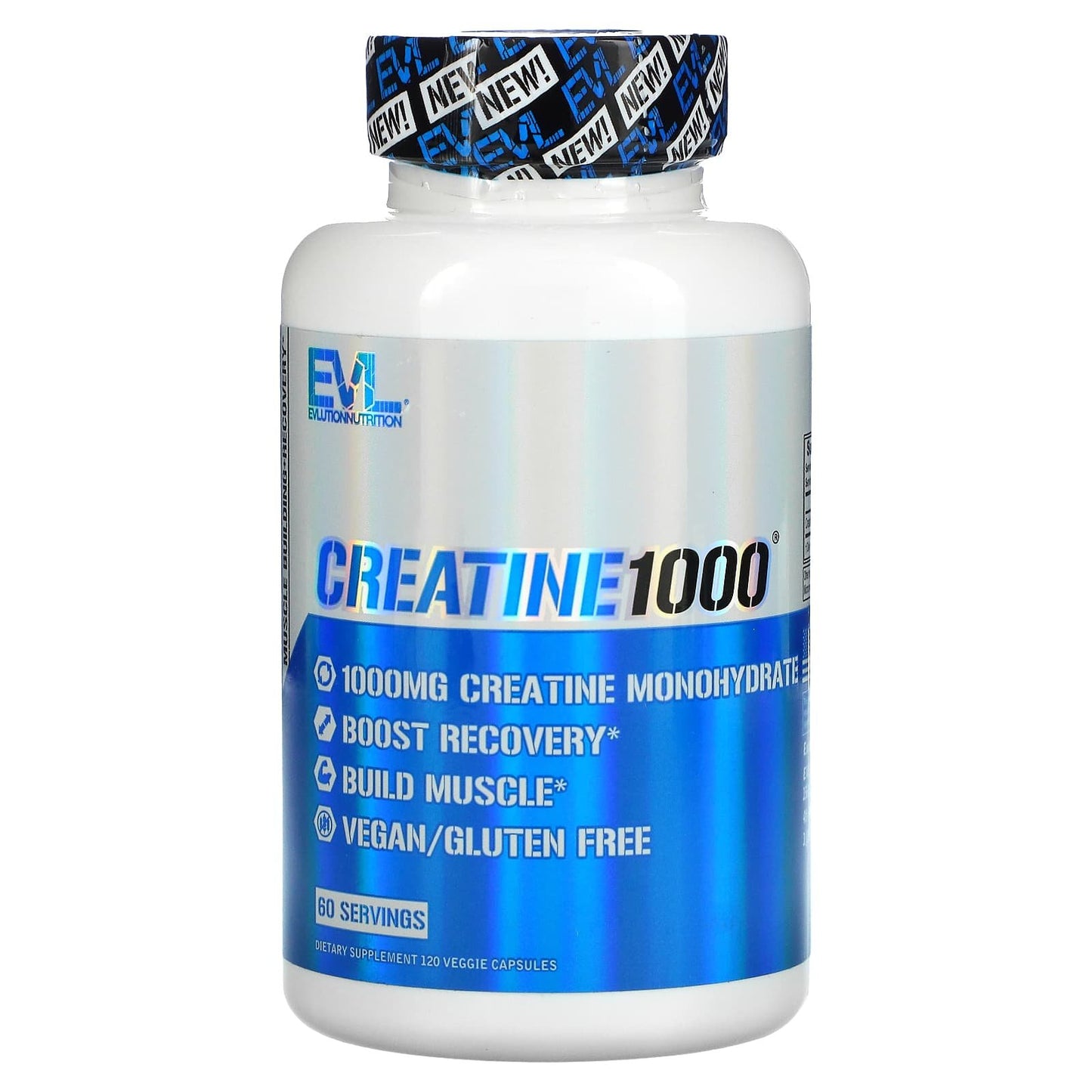 كبسولات كرياتين مونوهيدرات 1000 EVLution Nutrition عدد 120 كبسولة نباتية