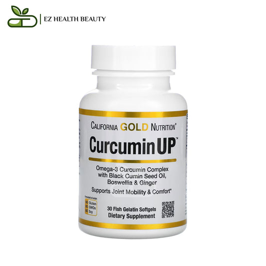 CurcuminUP Supplement To Support Joint Mobility And Comfort California Gold Nutrition 30 Fish Gelatin Softgels