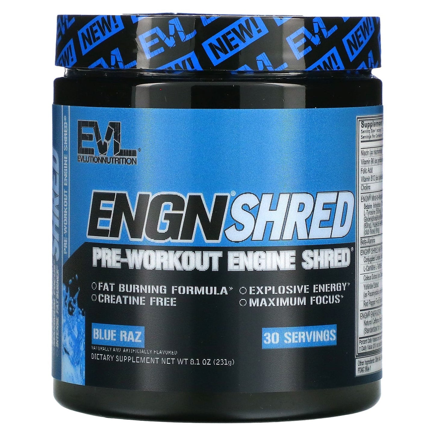 بري ورك اوت إيفلوشن نوتريشن ENGN Shred، Pre-Workout Engine Shred 231 جم