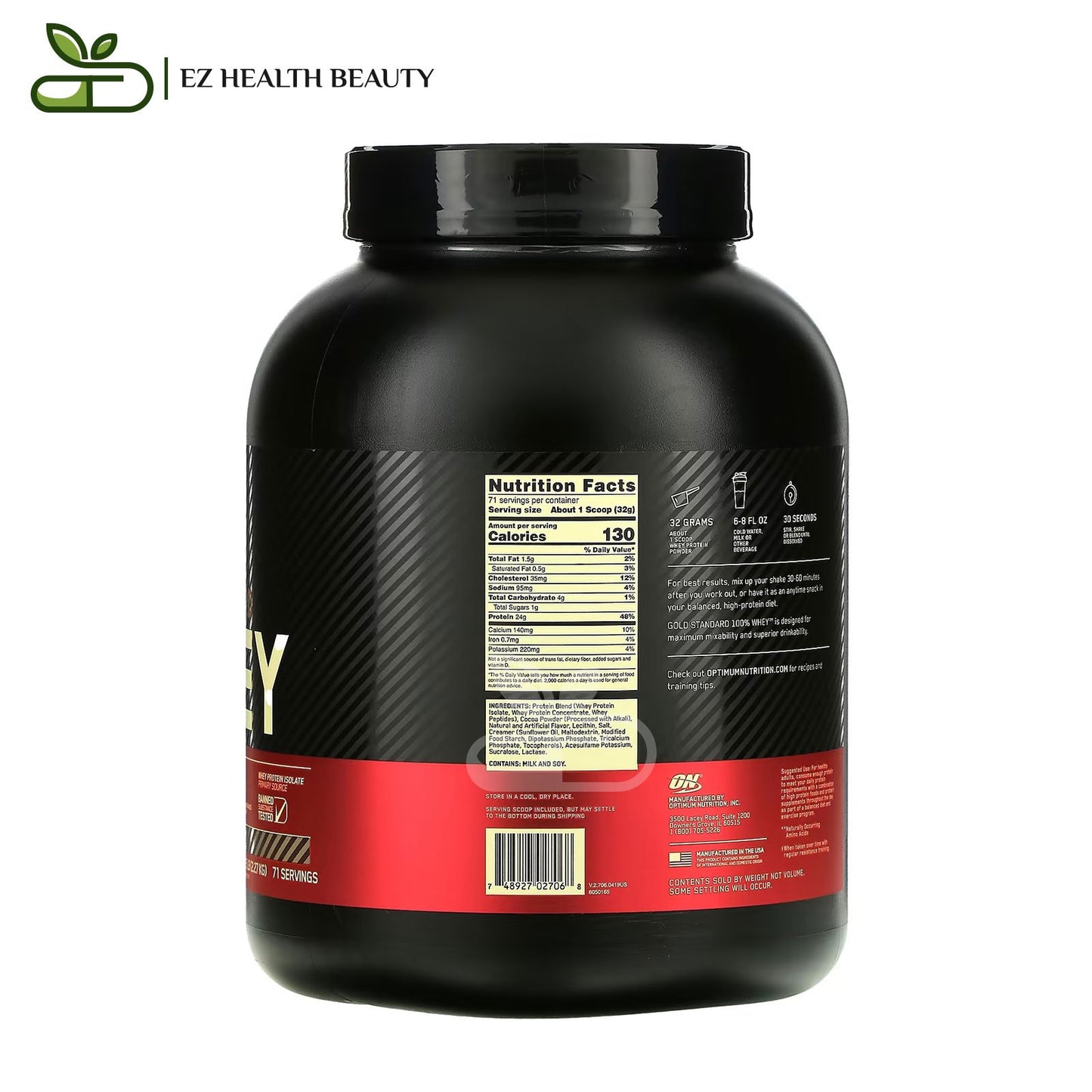 Optimum Nutrition Gold Standard Whey Chocolate Coconut 2,27 KG