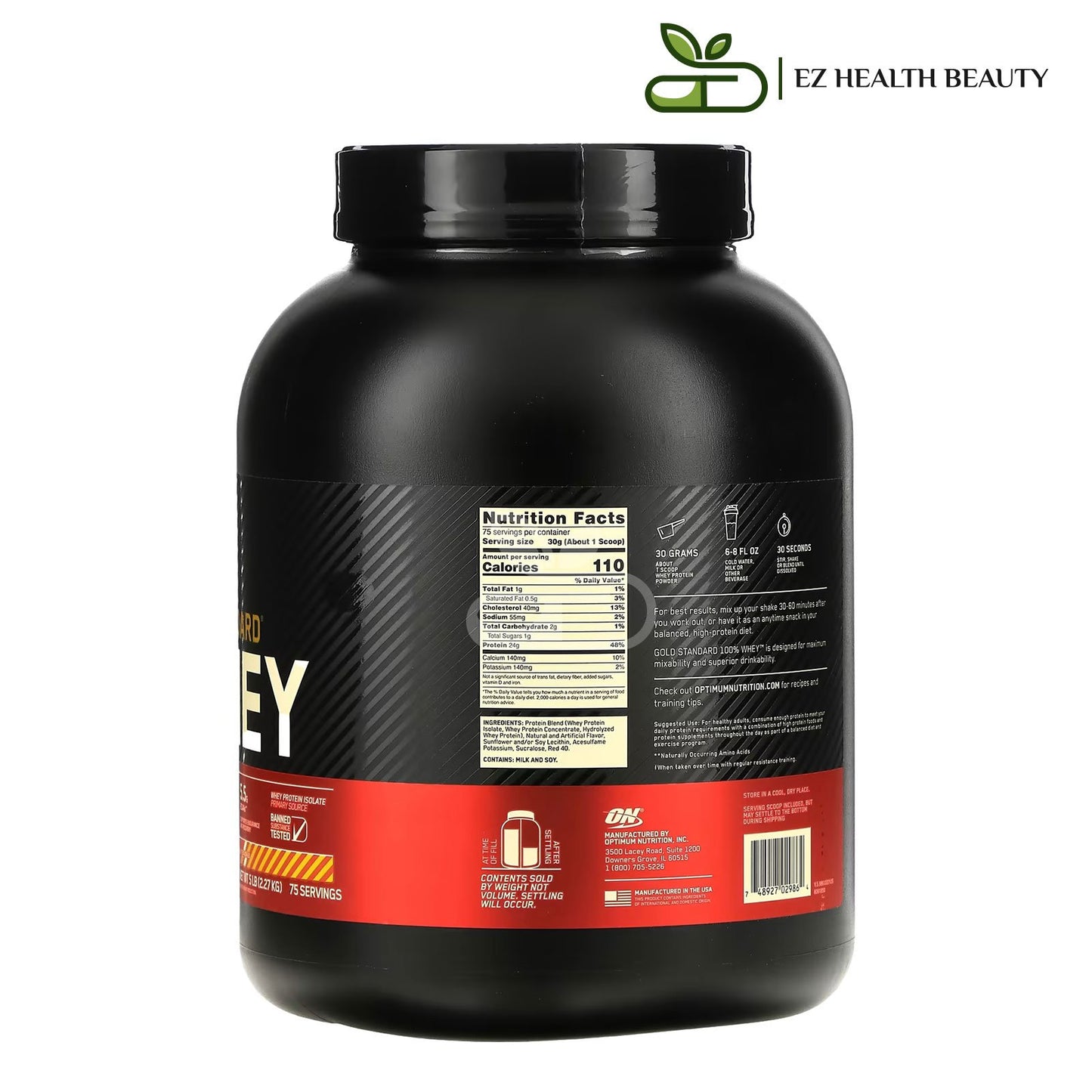 Optimum Nutrition Gold Standard Whey Strawberry Banana 2,27 KG