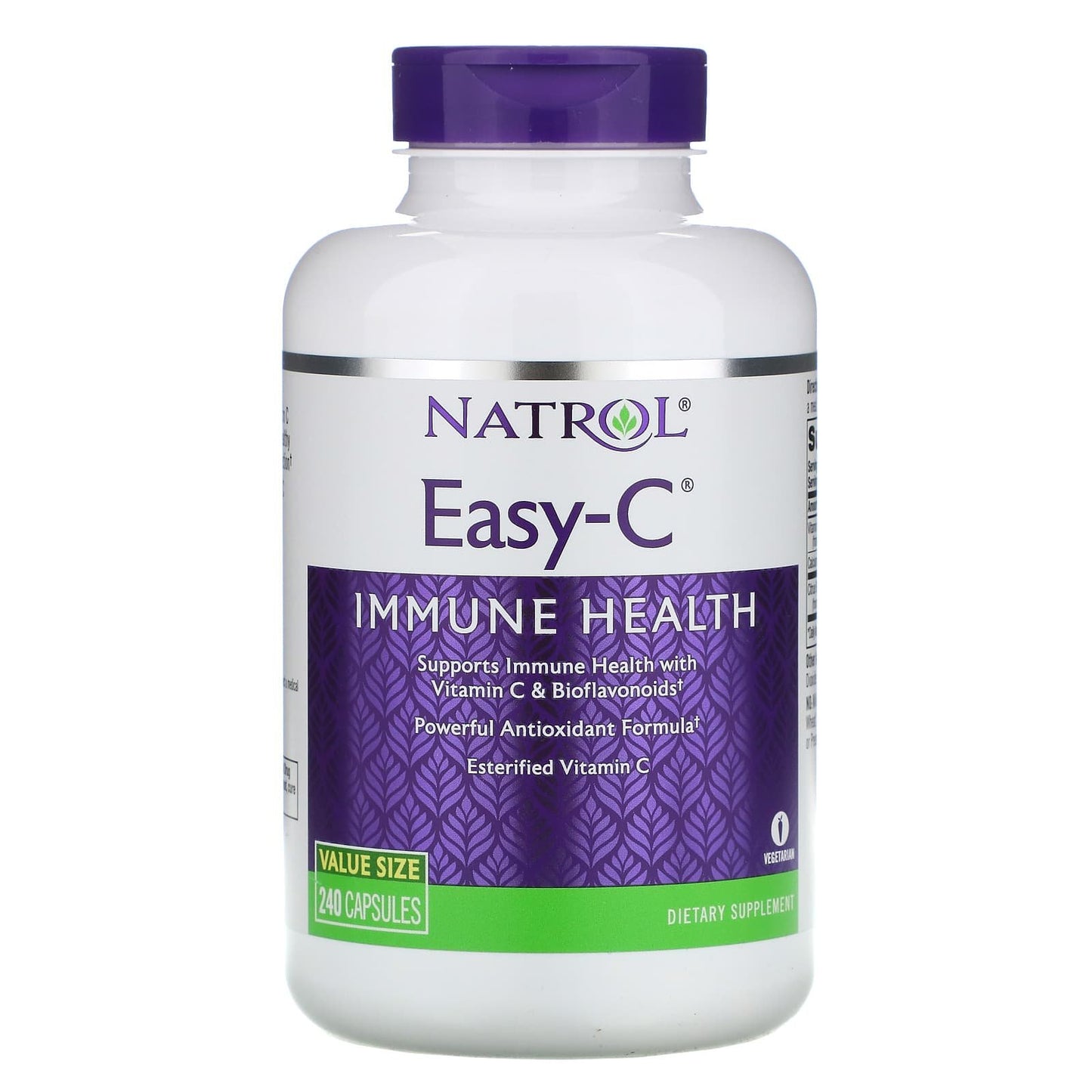 حبوب فيتامين سي ناترول لدعم صحة الجهاز المناعي Natrol easy c capsules عدد 240 كبسولة