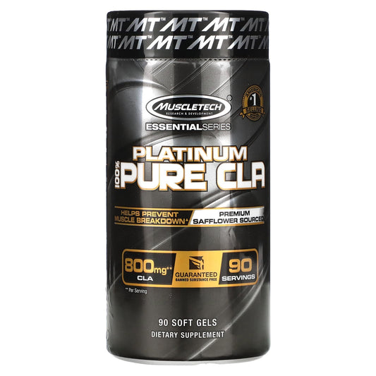 MuscleTech Platinum Pure CLA 100% CLA with 800 mg 90 Soft Gels