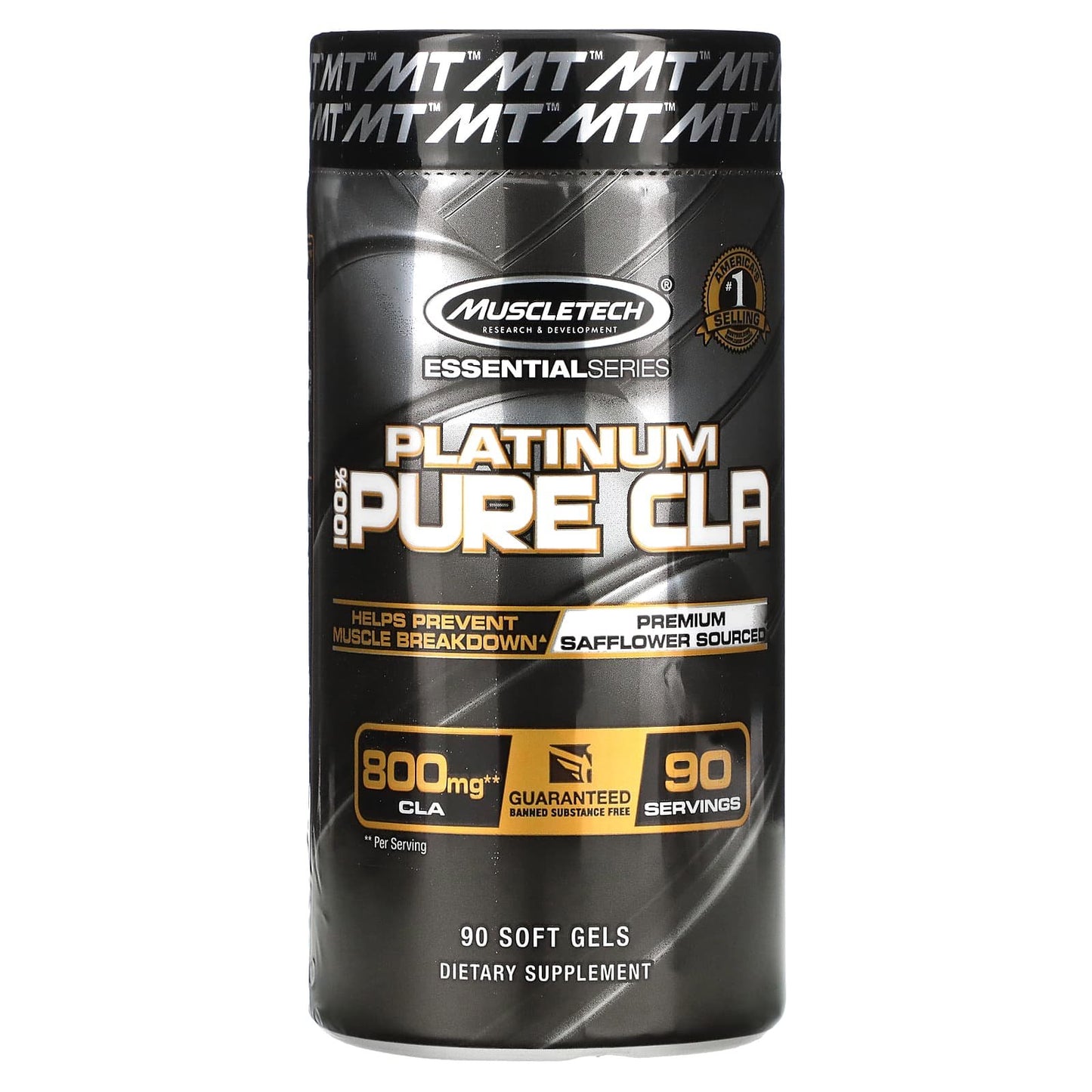 حبوب حمض اللينوليك بلاتنيوم مكمل غذائي لحرق الدهون MuscleTech Cla 800 ملجم 90 كبسولة