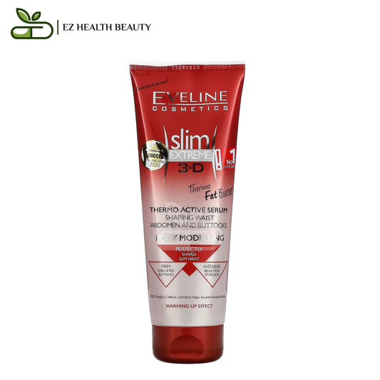 سليم اكستريم 3 دي ثيرمو اكتف سيروم لنحت الخصر والبطن والأرداف 250 مل Slim Extreme 3D Thermo Active Serum Eveline Cosmetics