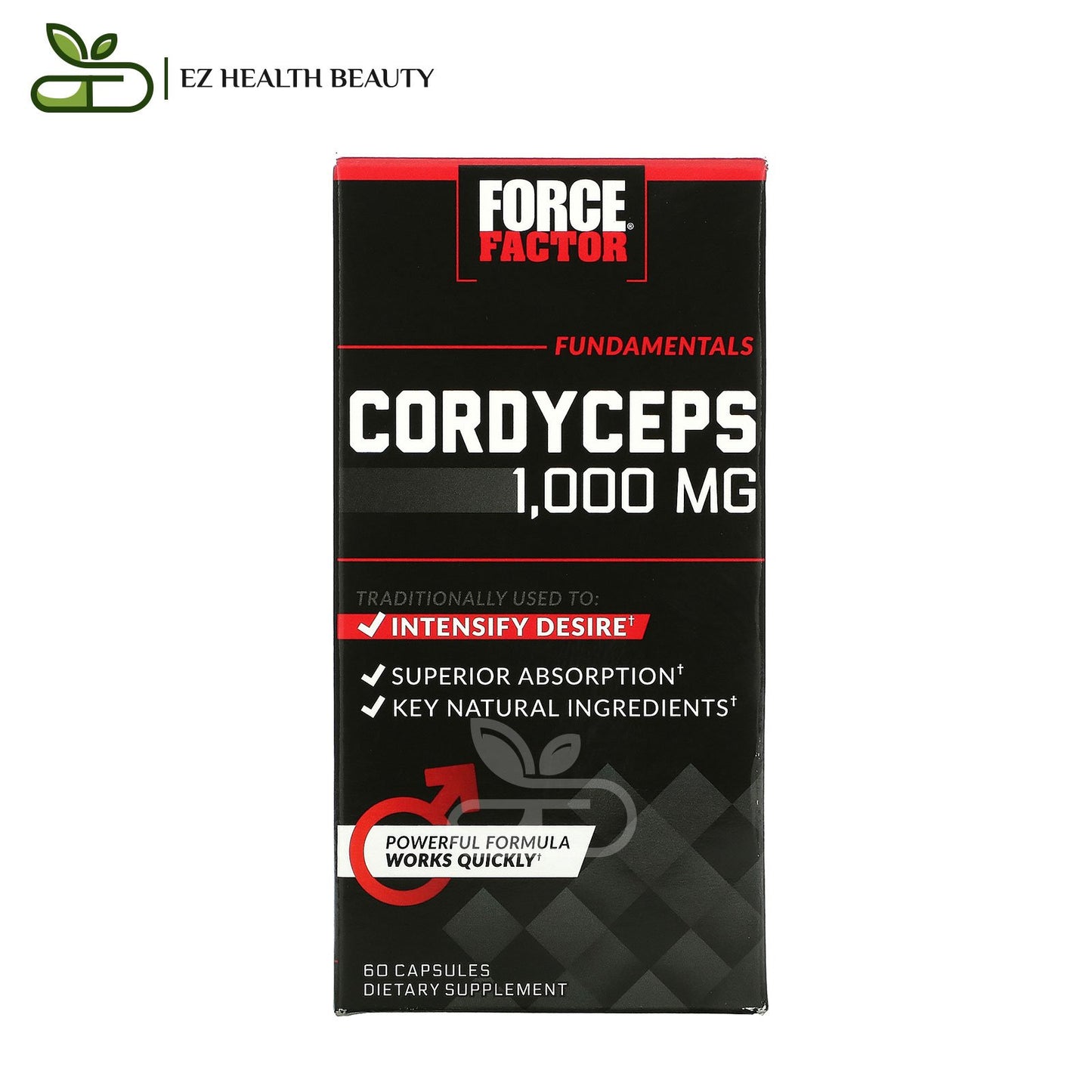 كبسولات كورديسيبس لدعم الصحة الجنسية 500 مجم 60 كبسولة Cordyceps Force Factor