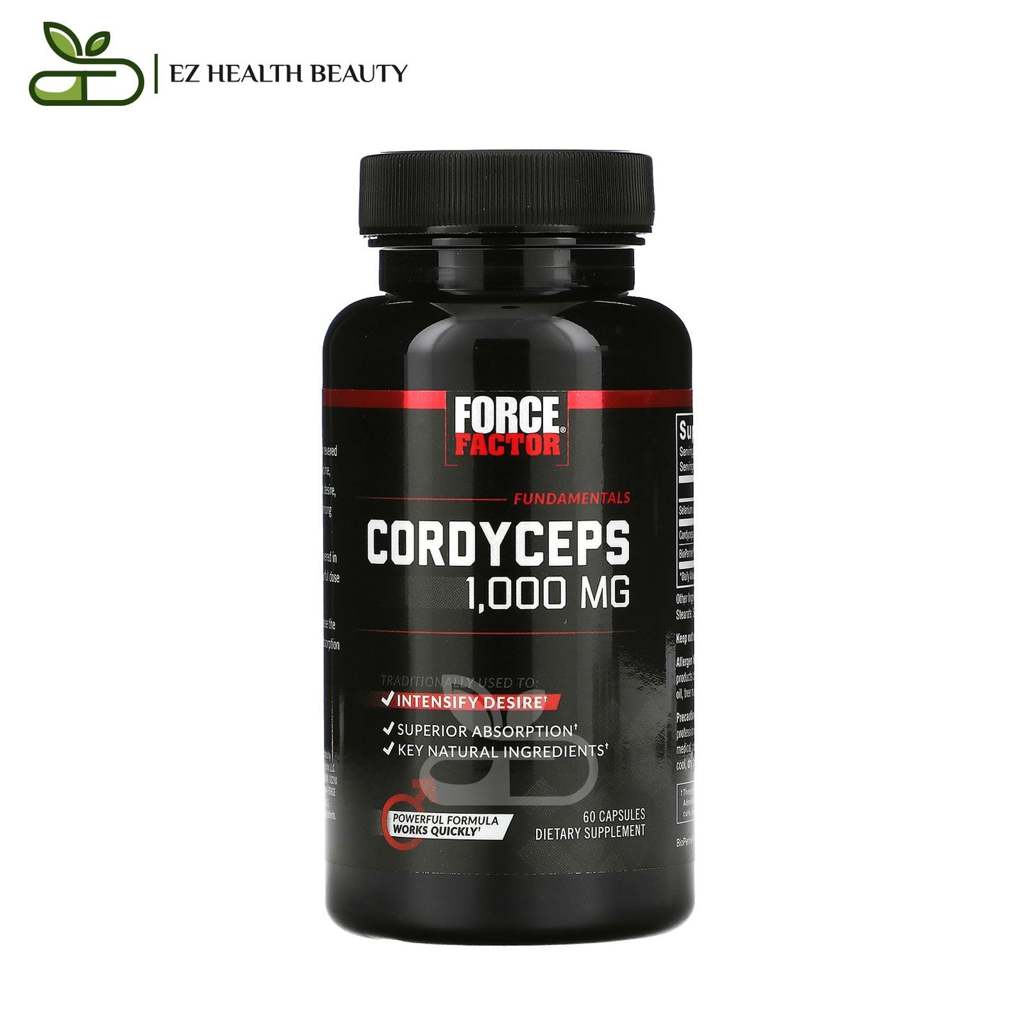 Best Cordyceps Supplement To Support Sexual Health Force Factor 500 mg 60 Capsules