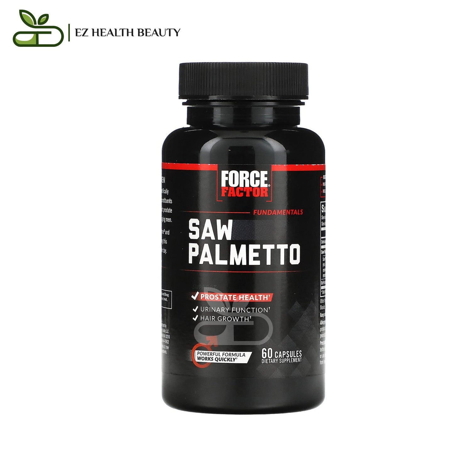 Fundamentals Saw Palmetto For Sexual Health Force Factor 60 Capsules