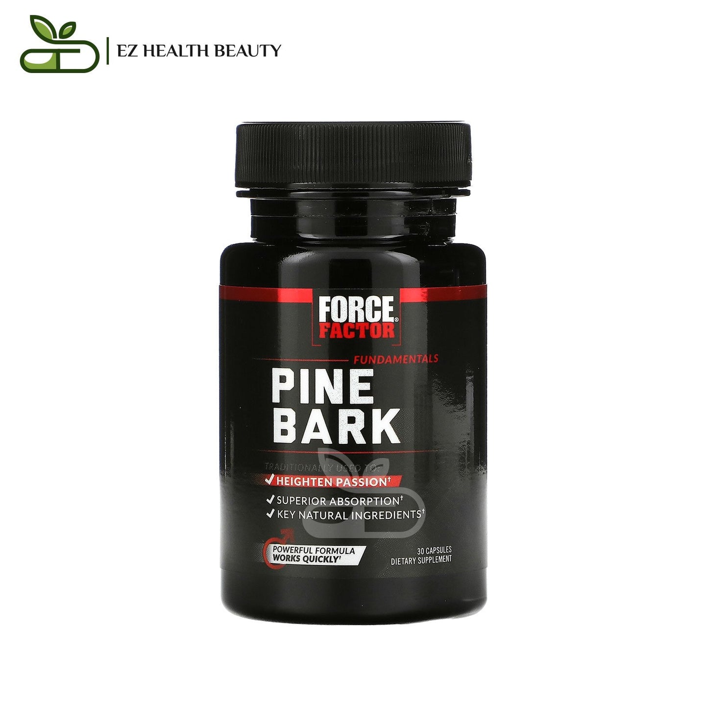 Pine Bark Capsules To Heighten Passion Force Factor 600 mg 30 Capsules