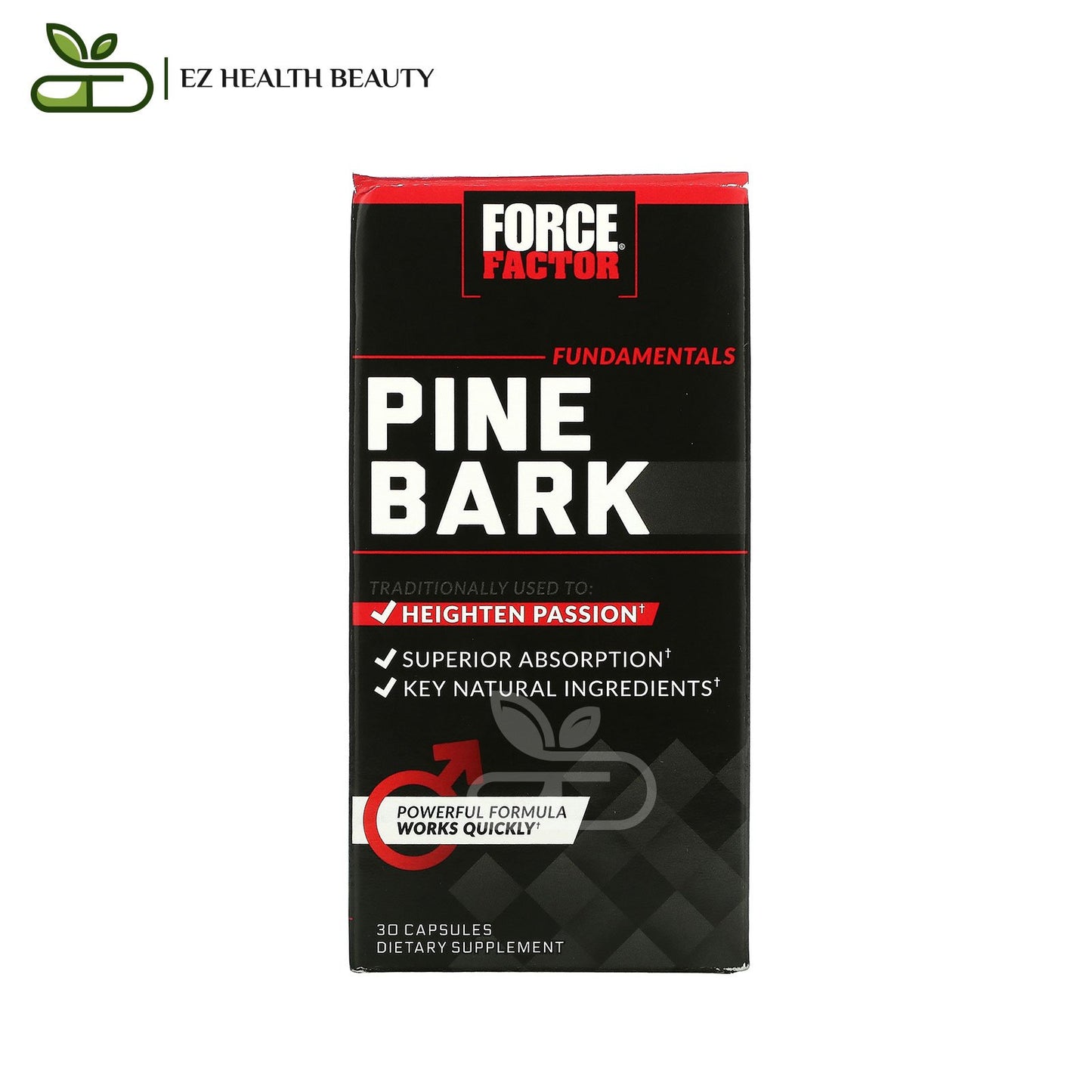 Pine Bark Capsules To Heighten Passion Force Factor 600 mg 30 Capsules