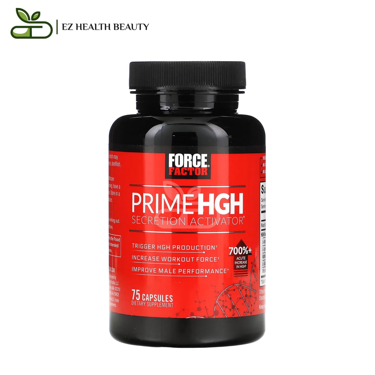 Force Factor Prime HGH Secretion Activator to promote muscle mass gain