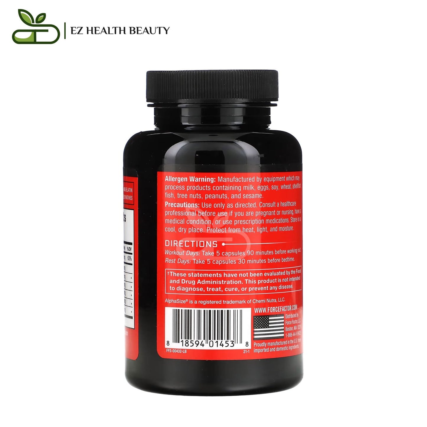 Force Factor Prime HGH Secretion Activator to promote muscle mass gain