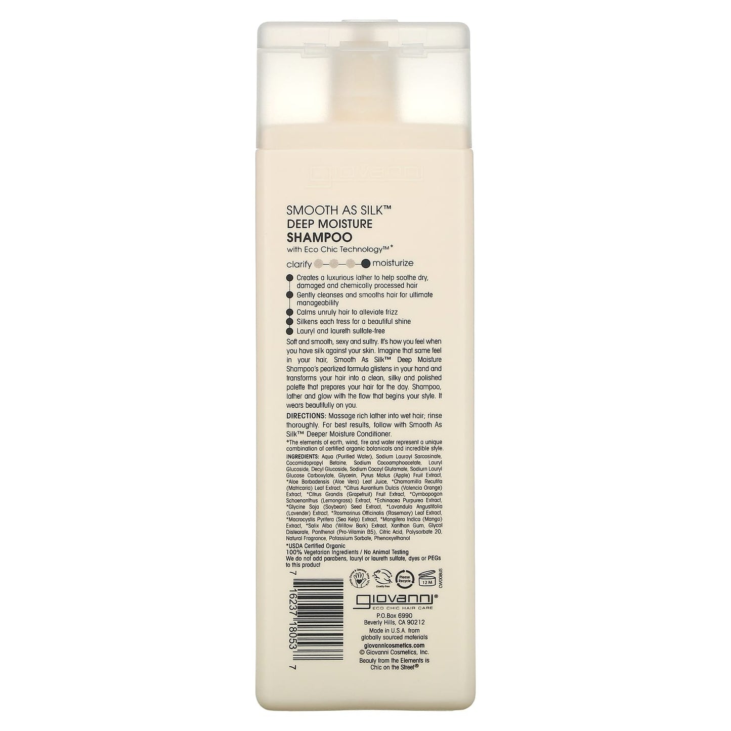 Giovanni Smooth As Silk Deep Moisture Shampoo For Damaged Hair - 8.5 fl oz (250 ml)