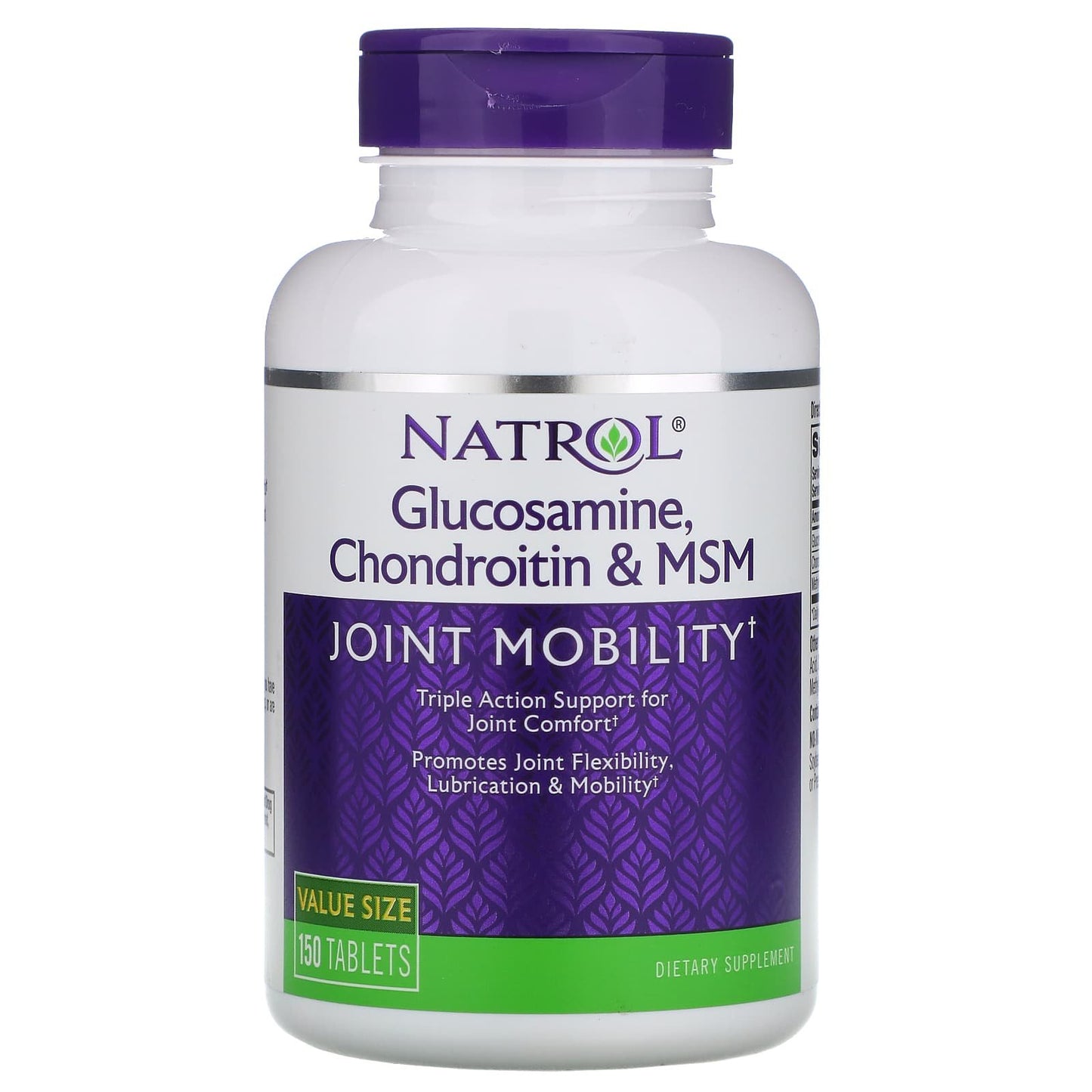 Natrol glucosamine chondroitin msm tablets for joint mobility - 150 Tablets