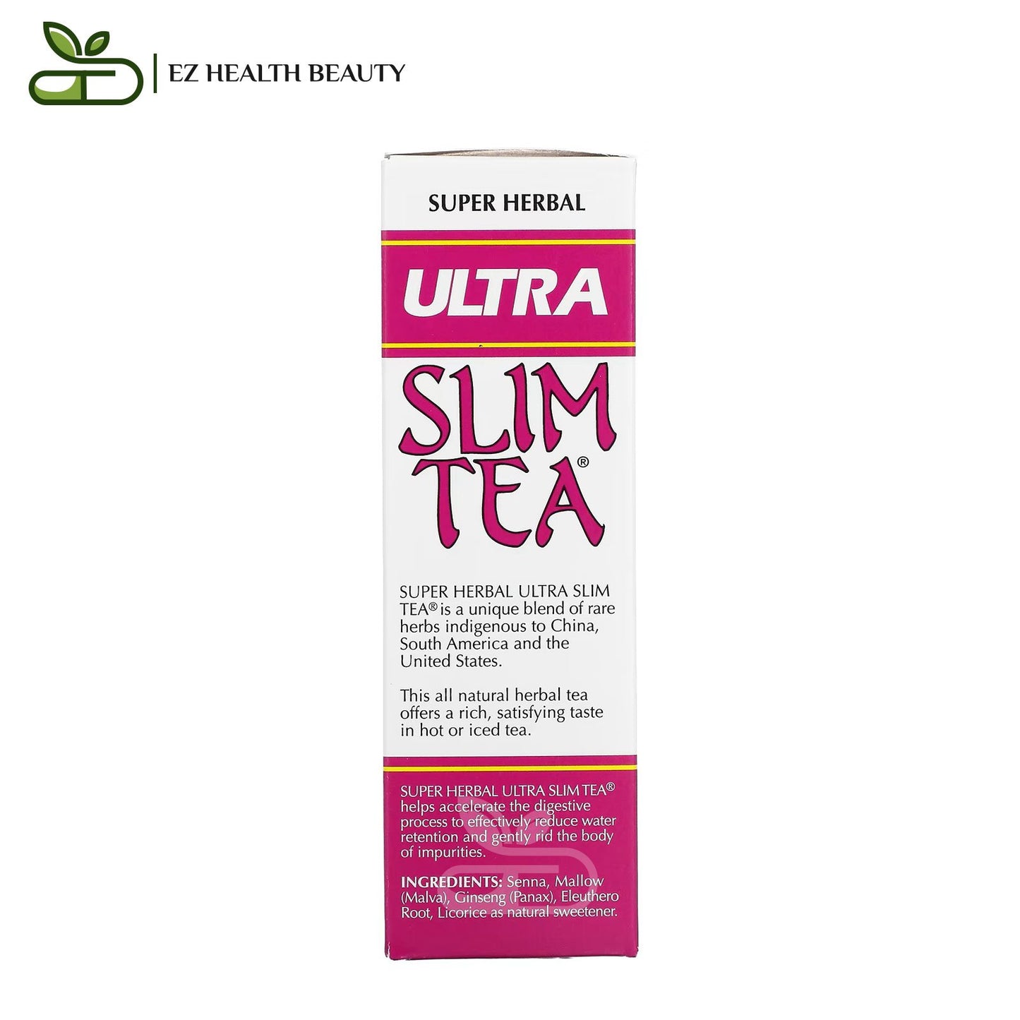 شاي ألترا سليم لإنقاص الوزن وتحسين الهضم 24 كيس شاي عشبي 1.69 أونصة (48 جم) Ultra Slim Tea Hobe Labs